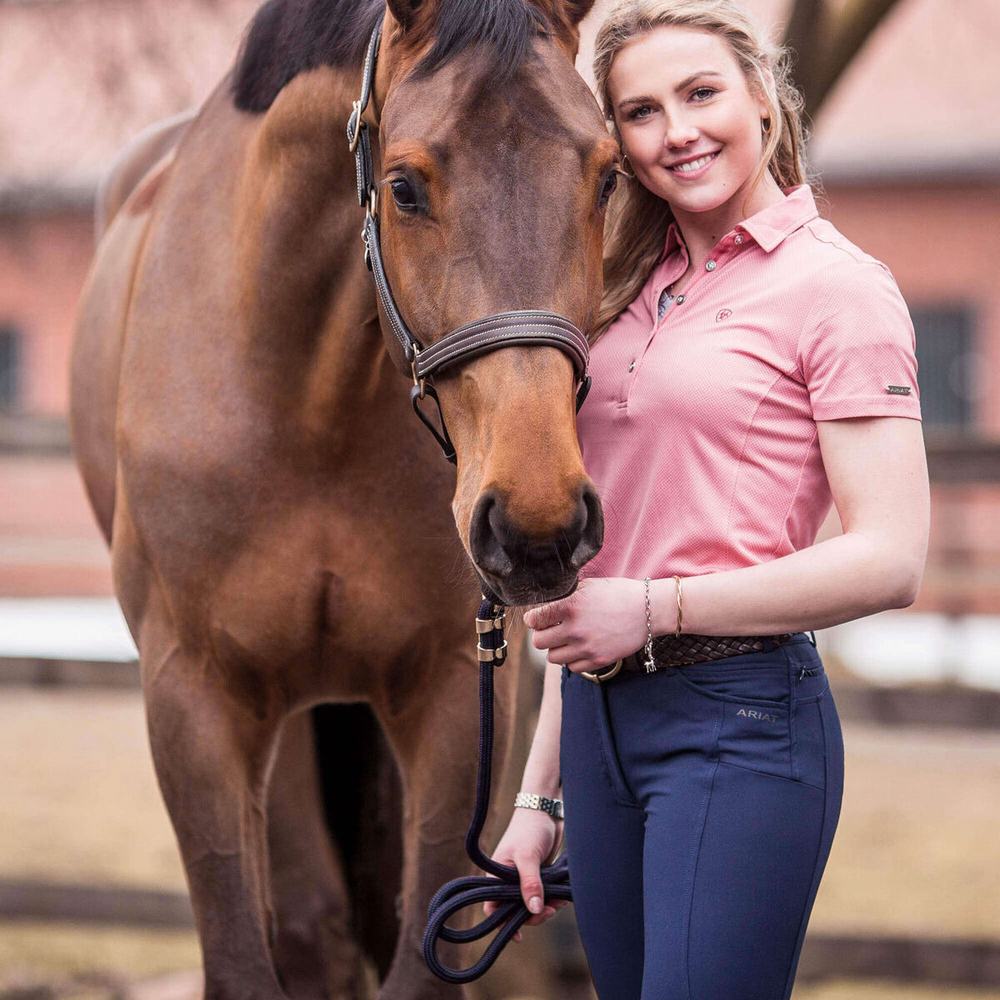 Navy Women's Ariat Prelude Full Seat Breech Pants | 2957-ZNAUD