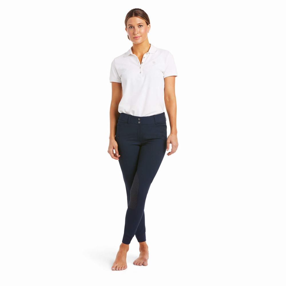 Navy Women's Ariat Prelude Pants | 8723-YATND