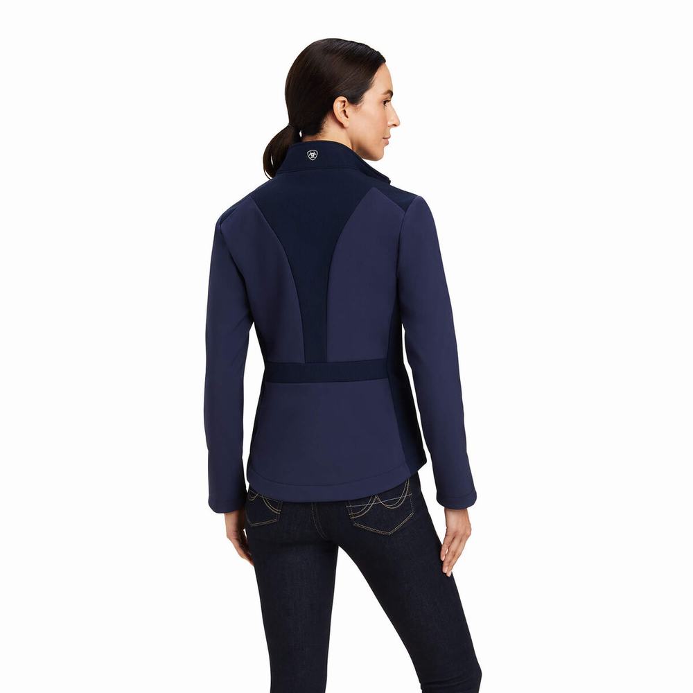 Navy Women's Ariat Salient Jackets | 7218-ZNOSB