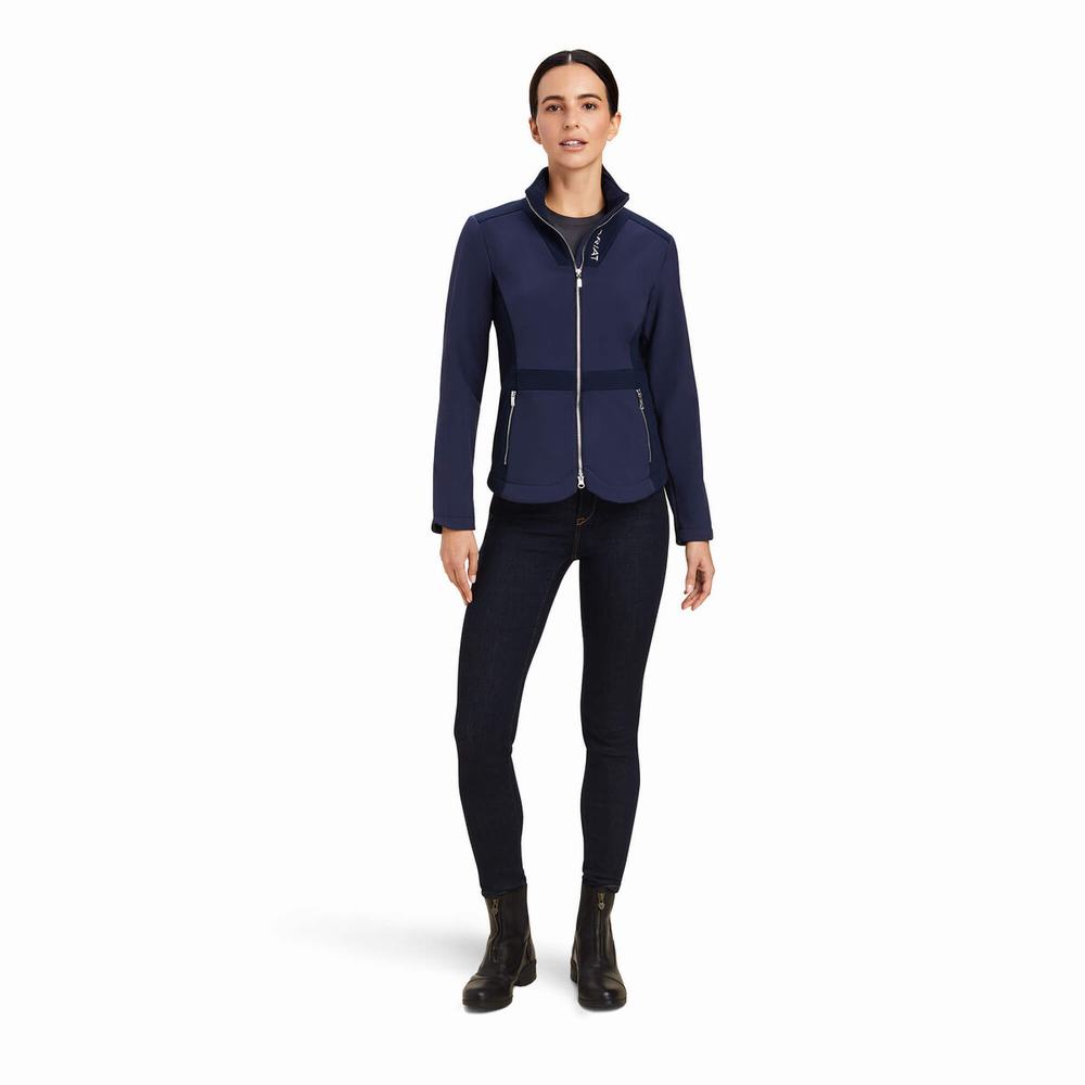 Navy Women's Ariat Salient Jackets | 7218-ZNOSB