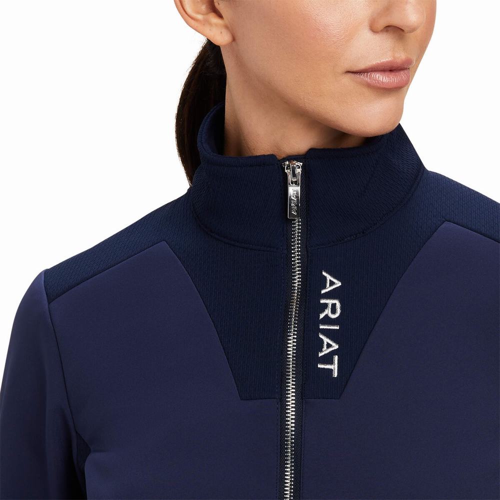 Navy Women's Ariat Salient Jackets | 7218-ZNOSB