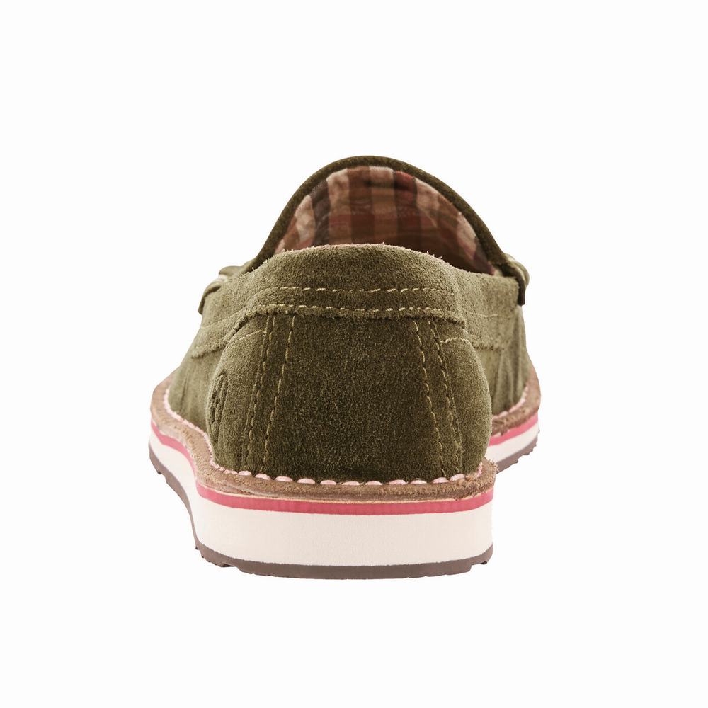 Olive Women's Ariat Tassel Cruiser Sneakers | 6481-FIMPJ