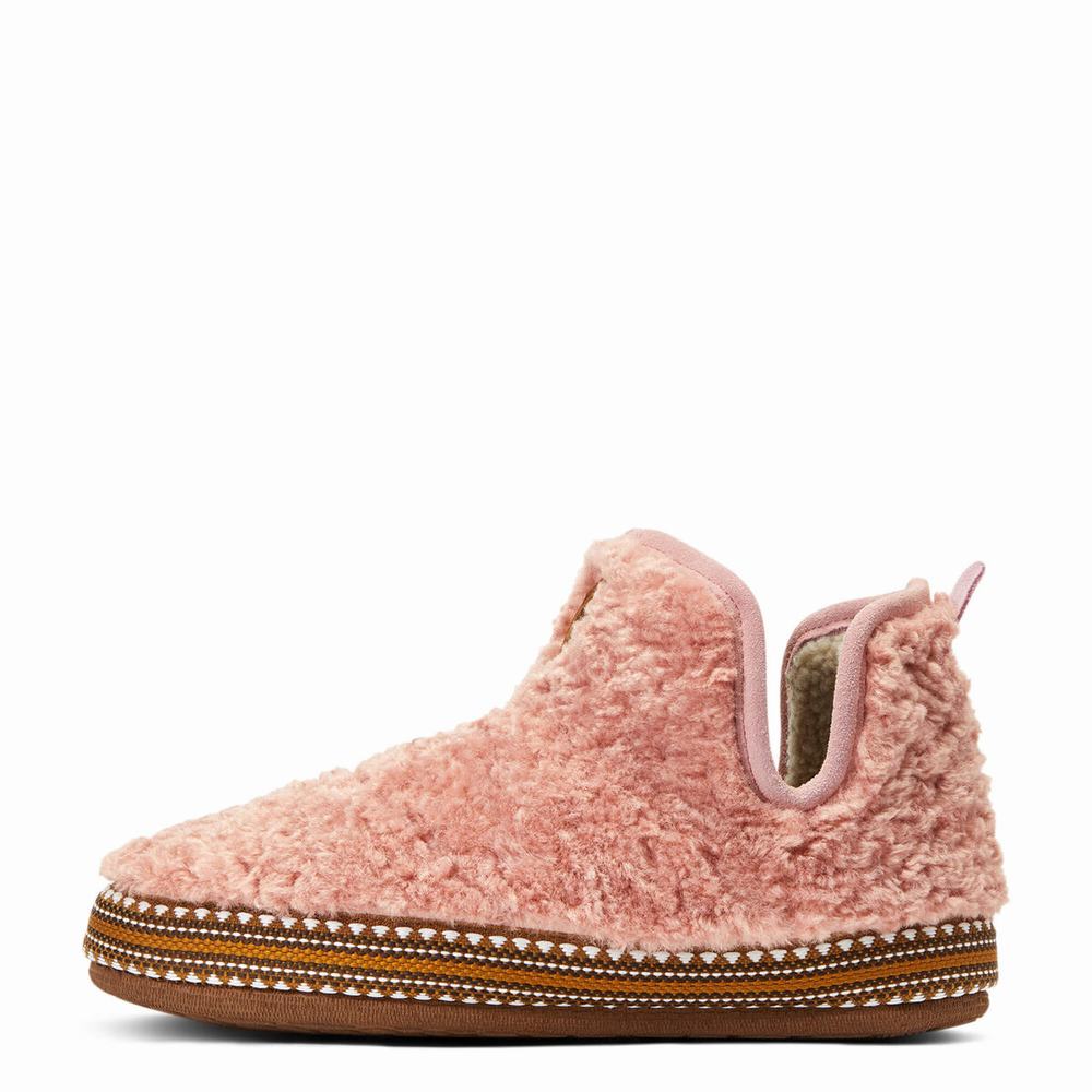 Pink Women's Ariat Slippers | 0673-VYKTF