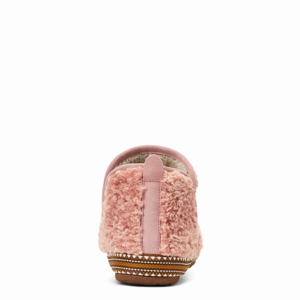 Pink Women's Ariat Slippers | 0673-VYKTF