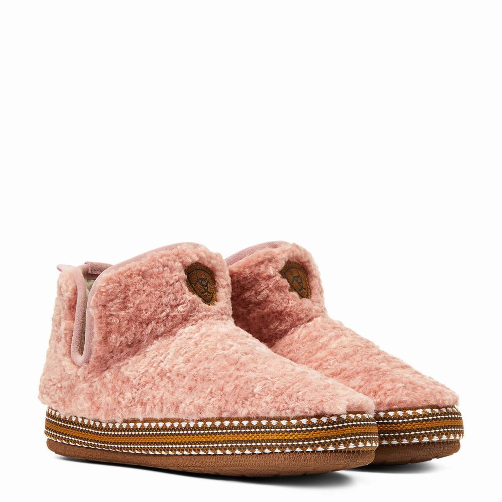 Pink Women's Ariat Slippers | 0673-VYKTF