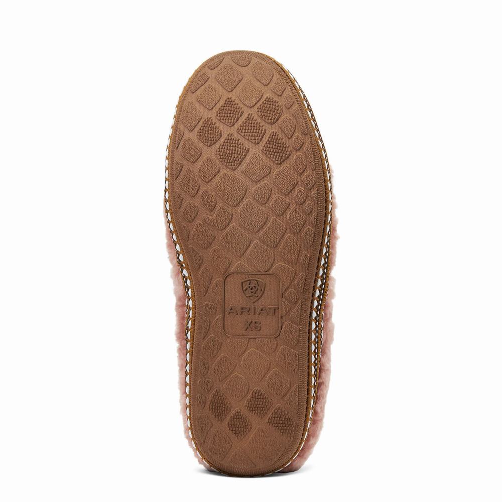 Pink Women's Ariat Snuggle Slippers | 4509-ESVKC