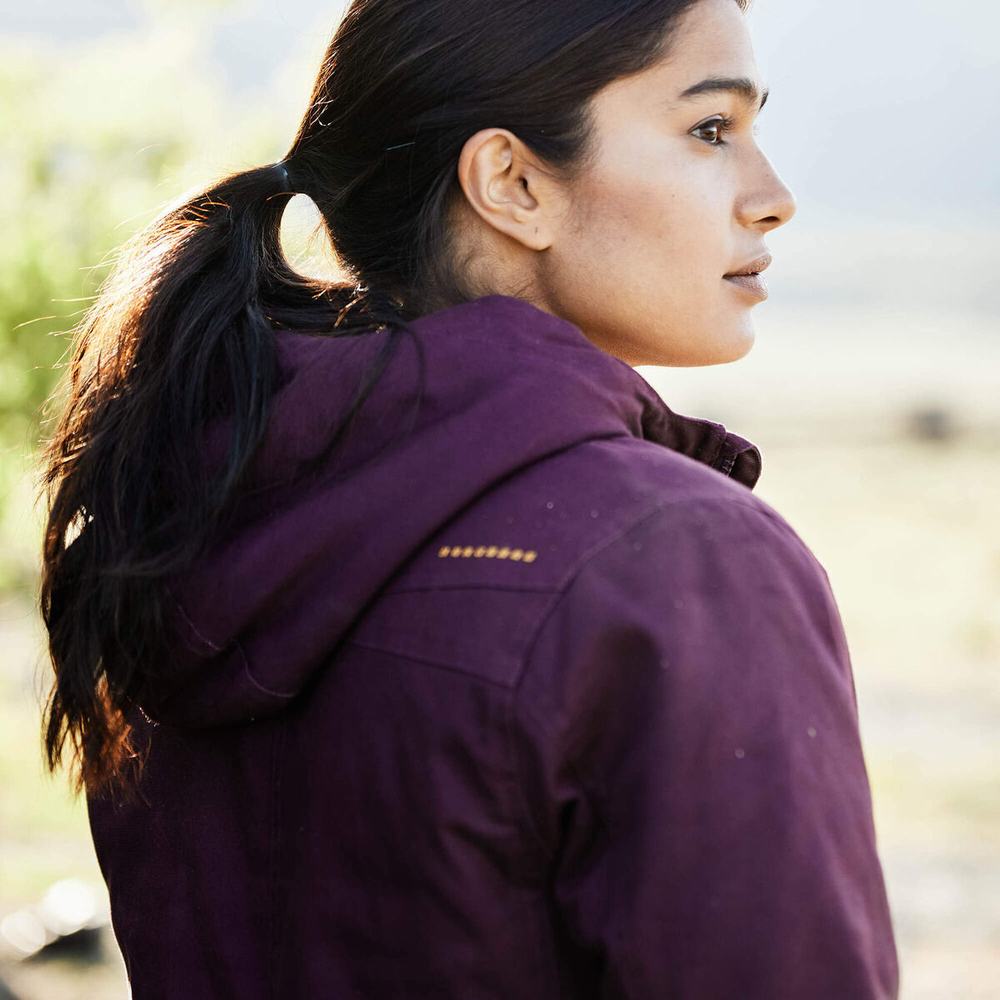 Purple Women's Ariat Rebar DuraCanvas Insulated Jackets | 1948-ICYXA