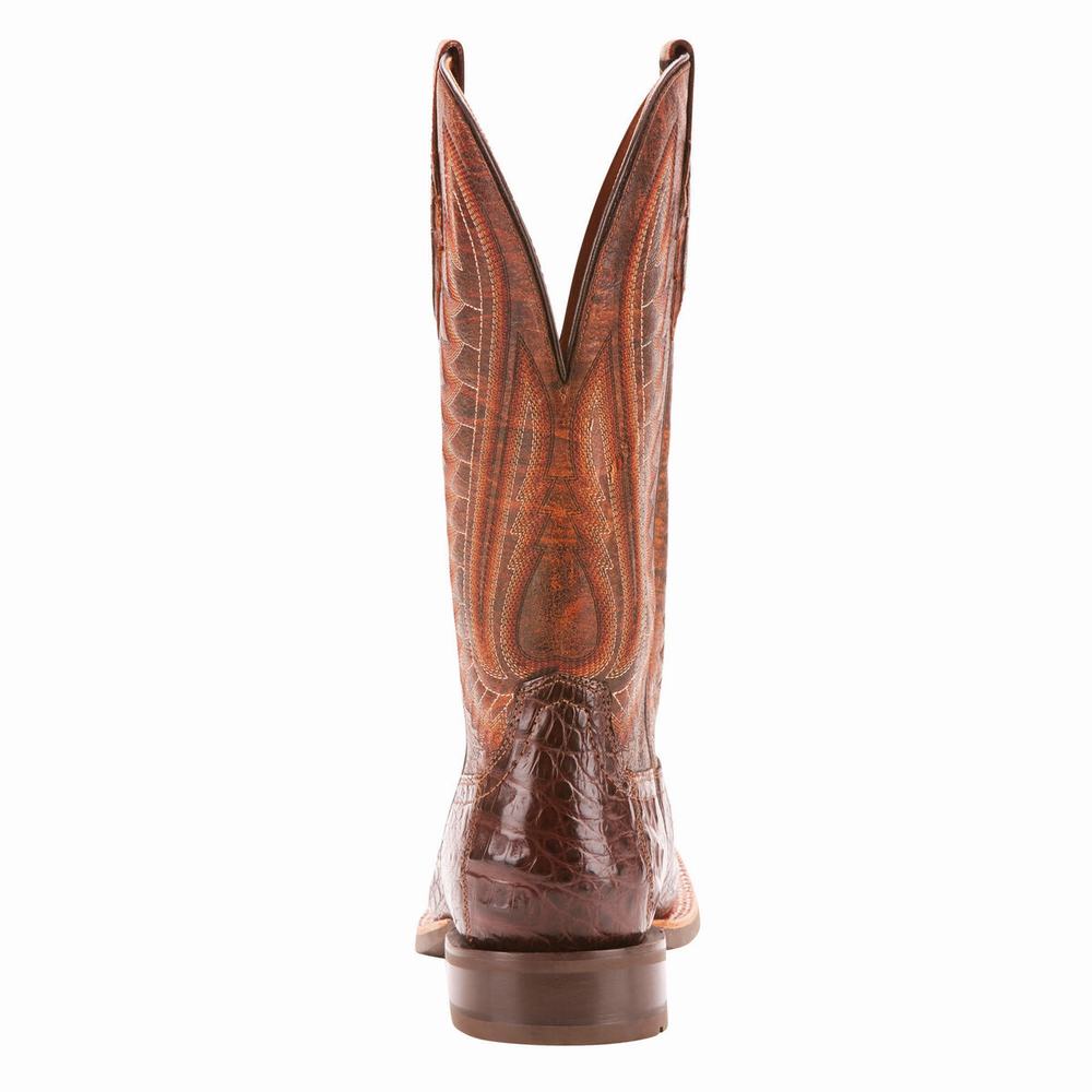 Red Men's Ariat Double Western Boots | 3724-SUEBN