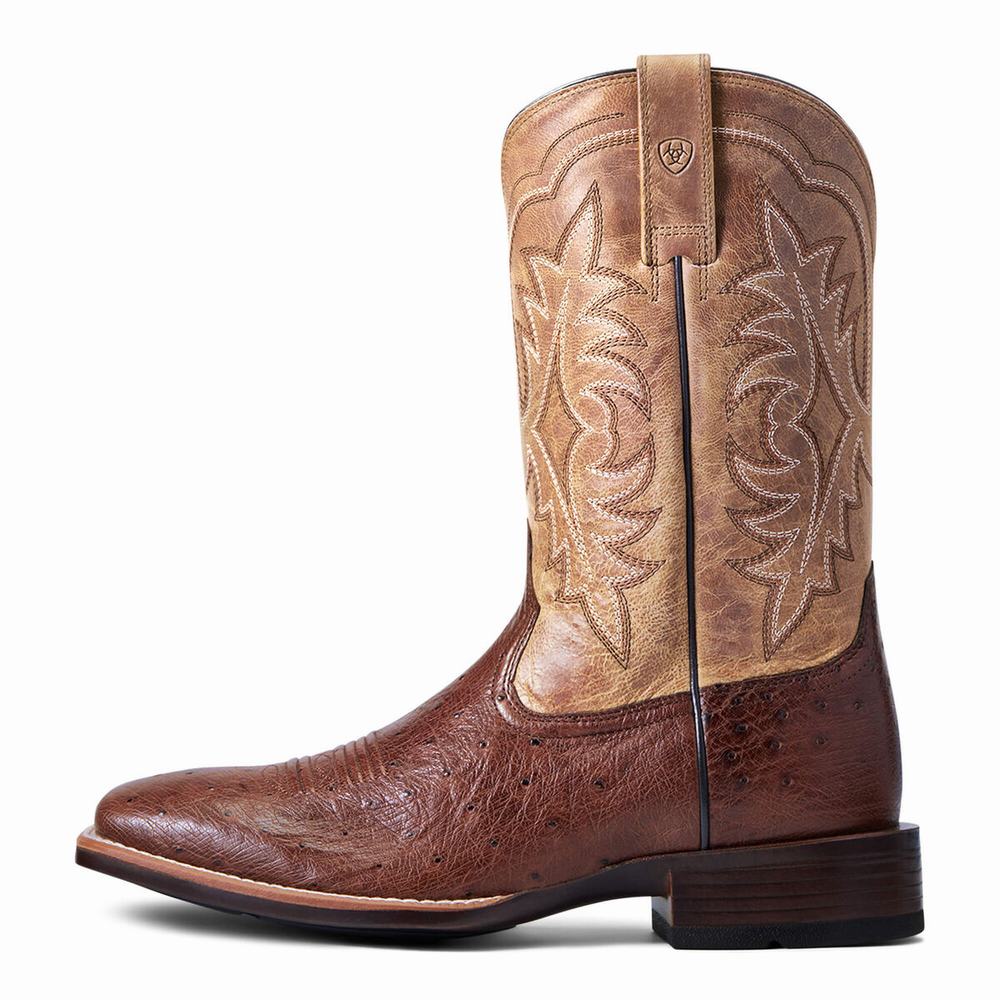 Red Men's Ariat Night Life Ultra Western Boots | 3905-BSFYU