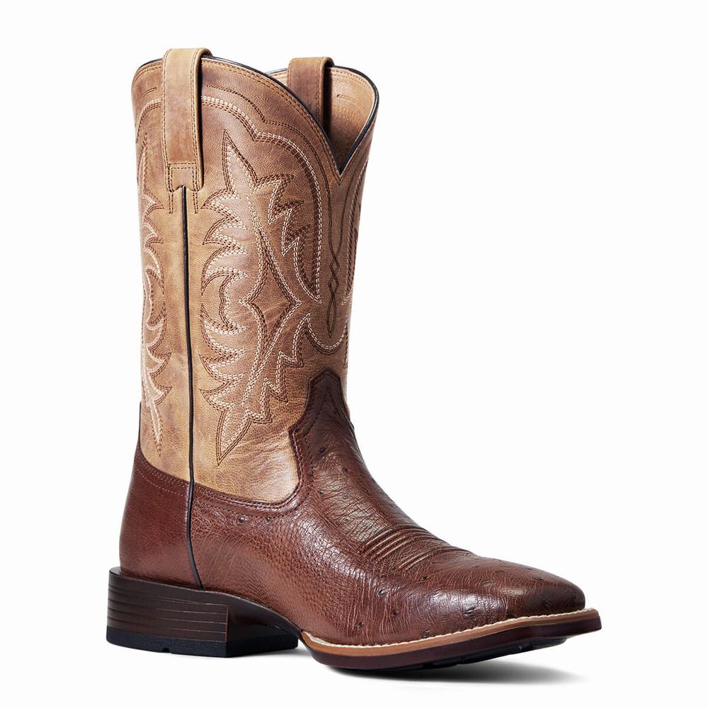 Red Men's Ariat Night Life Ultra Western Boots | 3905-BSFYU