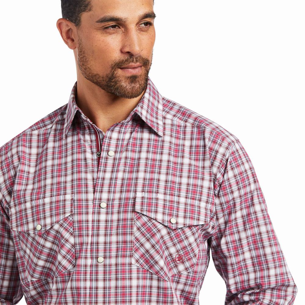 Rose Men's Ariat Pro Series Judson Classic Fit Shirts | 7462-RSKVD