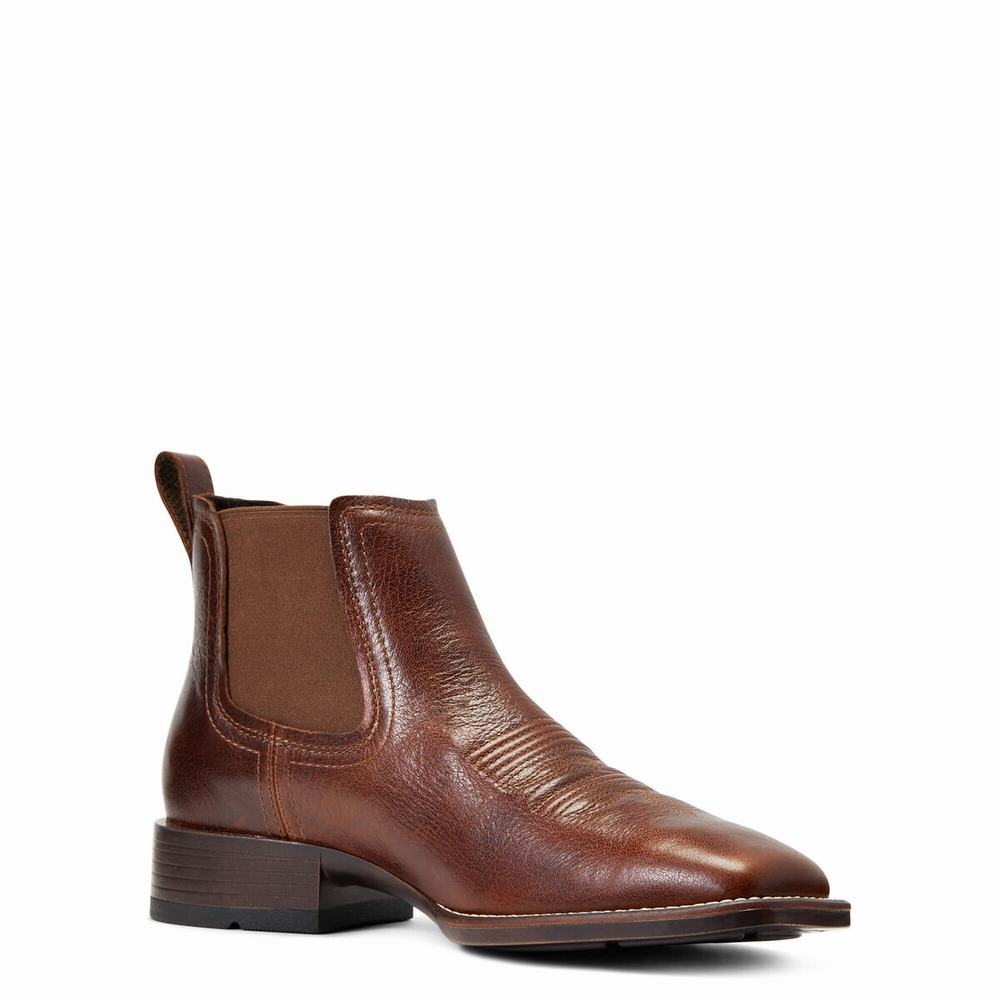 Royal Brown Men's Ariat Booker Ultra Dress Boots | 6054-HOKFP