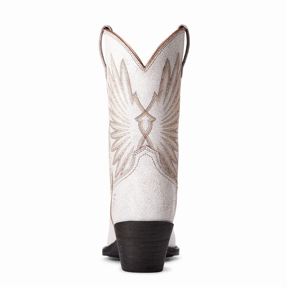 White Women's Ariat Goldie Dress Boots | 4065-ULFVX