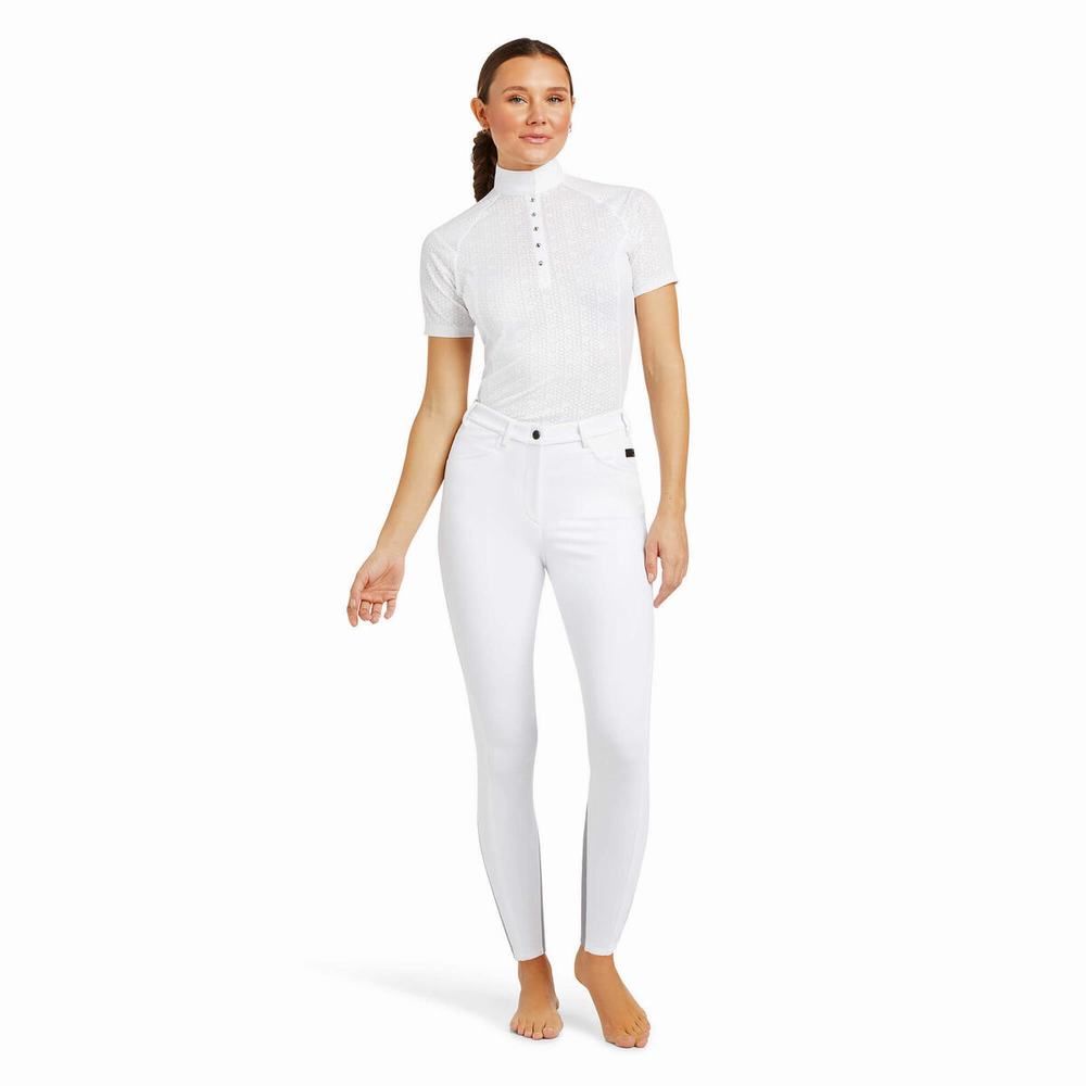 White Women's Ariat Speranza Pants | 7923-YSQDT