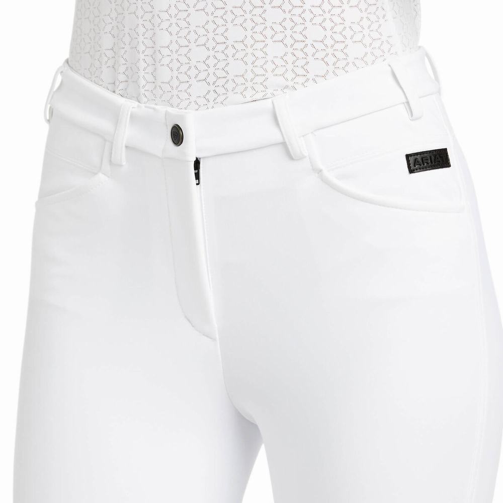 White Women's Ariat Speranza Pants | 7923-YSQDT